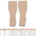 Knee Long Compression Stockings 23-32 mmHg for Varicose Veins & Edema - Supportive Nursing Stockings for Men & Women (4XL) - Buy Online on GoSupps.com