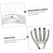 FRCOLOR White ABS Massage Comb - Multifunctional Shampoo Tool for Scalp & Hair Care | International Shipping Available - Buy Online on GoSupps.com