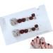 Glossy Toe Nails | Glitter Toe Nails - Sparkling Cat's Eye Glossy Fake Toe Nails Fake Toe Nails For Summer For Women Girls - Buy Online on GoSupps.com