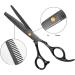 JINSHOW 12Pcs Professional Hairdressing Scissors Set - Stainless Steel Shears for Thinning and Cutting - Salon Barber Kit for Men, Women, and Kids - Black - Buy Online on GoSupps.com