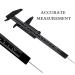 Narkysus Eyebrow Ruler 8pcs - Black Double Scale Microblading & Tattoo Measuring Tools - Buy Online on GoSupps.com