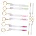 Beavorty 10 Pcs Keychain Mascara Brush Lash Mascara Empty Mascara Wand Eyelash Brush with Keyring and Tube