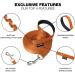 Loutep 30M Training Lead for Dogs - Durable 100ft Nylon Long Line Leash with Padded Handle & Heavy-Duty Swivel Hook - Perfect for Pet Obedience - Orange - Buy Online on GoSupps.com
