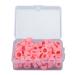 Silicone code rings instrument color code rings orthodontic code rings 100 pieces dental code rings silicone color code instrument rings for instrument identification (pink)