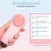 Clarity Revive 3-in-1 Facial Cleansing Brush with Heat & Cold Compress - Blush Pink - Buy Online on GoSupps.com