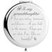 Peayale Granddaughter Gifts for Birthday Graduation Christmas Travel Mirror (Beautiful Granddaughter)