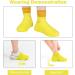 Waterproof Silicone Shoe Covers - Reusable, Durable, Nonslip - Yellow Large (1 Pair) for Men & Women - Ideal for Rain, Snow, Camping, Car Washing - Easy to Carry - Buy Online on GoSupps.com