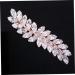 minkissy 1pc Half up Hair Clip Girl Zircon Hairpin Leaf Hair Barrettes Hair Comb Decorative Hair Pins Bridal Flower Comb Flower Hair Decor Stylish Hairpin Flowers Rhinestones Bride - Buy Online on GoSupps.com