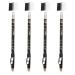 TOPBATHY Lot De 4 Crayons Sourcils Avec Peigne Noir Et Caf R sistants L'eau Pour Filles Et Femmes Maquillage Voyage Et Usage Professionnel