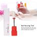 Ceramic Nail Drill Bits for Thick Nails - Round Flat Head Podiatry Burr for Manicure & Pedicure - Red - Buy Online on GoSupps.com