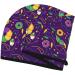 Hair Towel Wrap with Button - Quick-Dry Turban for All Hair Types | Mardi Gras & Donuts Design - Buy Online on GoSupps.com