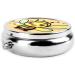 Yellow Beeround Pill Box - 3 Compartment Round Pill Organizer | Portable Travel Pill Box for Easy Medication Management - Buy Online on GoSupps.com