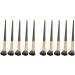 10pcs Soft Texture Half Fan Shape Nose Shadow Brush for Makeup Blush Contouring Eyeshadow - Professional and Ergonomic Design - for Eye Makeup and Nose Reshaping with - Buy Online on GoSupps.com