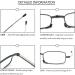MMOWW Foldable Reading Glasses for Men & Women | Telescopic Mini Anti-Blue Light Glasses (+3.5) - Zipper Keychain - Stylish & Portable - Buy Online on GoSupps.com