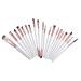 FRCOLOR 20pcs Makeup Brush Concealers Brush Cosmetics Synthetic Brush Blush Brush Eyeshadow Cosmetics Brush Kit Powder Eye Shadows Brush White Paint Wooden Major