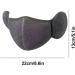 Winter Facial Band with Ear Warmer | Half-Facial Protection & Ear Flaps | Warm Breathing Mask for Outdoor Use - Dark Gray for Men & Women - Buy Online on GoSupps.com