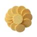 Heallily 50pcs Facial Cleansing Sponge Powder Sponge Made of Natural Pulp for Women Girls (Round) Size M Medium
