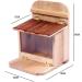 TRIXES Squirrel Feeding Station - Natural Wood, Opening Roof for Garden Wildlife - Buy Online on GoSupps.com