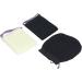 DAUZ Net Bath Sponge - Quick Drying African Bath Sponge with Hand Straps & Gloves for Easy Shower - Hotel Quality (Black Beige - Buy Online on GoSupps.com