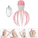 Fomiyes 3-in-1 Portable Massage Device | Head Scratching Shampoo Brush & Scalp Octopus Tool | Enhances Blood Circulation | Pink ABS Gua Sha Massage Lounger - Buy Online on GoSupps.com