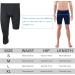 2 Packs Men's 3/4 One Leg Compression Tights - Medium Size | Unisex Athletic Leggings for Basketball Sports - Buy Online on GoSupps.com