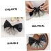 minkissy bow hairpin bow women barrettes Black hair bow headress bow hairpin bow hair barrettes for women xmas bowknot hair ties for women headwear bow woman dense fabric Fabric - Buy Online on GoSupps.com