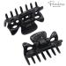 Parcelona French Classic Small Celluloid Hair Claw Clip - No Slip Grip - Made in France (Solid Black) - Buy Online on GoSupps.com