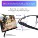 LUFF 4Pcs Anti-Blue Ray Reading Glasses - Portable Ultralight Readers 2.25X in Black | International Shipping Available - Buy Online on GoSupps.com