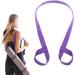 Garneck Adjustable Cotton Yoga Mat Carrier Sling - Extra Long Strap for Yoga Exercise - Black Lavender - Buy Online on GoSupps.com