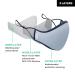Pro Reusable Face Mask - Breathable 3 Layer Cloth Anti-Fog Nose Wire & Adjustable Ear Straps - Unisex Washable & International Shipping - Buy Online on GoSupps.com