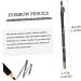 WOONEKY 16 Pcs Makeup Eyebrow Wooden Eyeliner Pencil Long Lasting Eyebrow Pencils Black - Buy Online on GoSupps.com