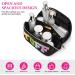 Aucuu Premium Nylon Cosmetic Travel Bag | Large Capacity Zipper Organizer | Waterproof Portable Makeup Case | Gift for Women (Black) #19 - Buy Online on GoSupps.com