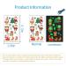 Glow in The Dark Christmas Temporary Tattoos for Kids - Santa, Reindeer, Snowman & More | 10 Sheets 120PCS Holiday Party Supplies - Buy Online on GoSupps.com