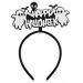 hgnxa Classical Halloween Headband Pumpkin Wing Hair Hoop Headdress Decorative Hair Accs for Day of the Dead ostume