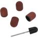 YAOGOHUA 120# Grit Nail Art Sanding Caps Manicure Polishing Grinding Bands Nail Drill Bits Set with Shaft - Buy Online on GoSupps.com