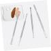 4 pi ces Spatules Cosm tiques Acier Inoxydable Double T te B tons de M lange Manucure Professionnels Accessoires Ongles Proth siste Ongulaire Faciles Nettoyer et Transporter - Buy Online on GoSupps.com