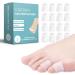 Toe Protector Corn Remover Cushions 16 Pack Pinky Toe Sleeves Caps Covers Bunion Blister Protection Toe Cushions for Pain Relief Silicone Toes Corn Pads for Women Men (White)