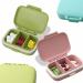 6 PCS Travel Pill Organizer - Portable Mini Pill Case with Removable Compartments for Vitamins & Meds | Ideal for Pocket Purse & Briefcase - Buy Online on GoSupps.com