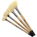 ZEM White Hog Bristle Stiff Fan Brush Set - Sizes 2, 4, 6, 8 - Buy Online on GoSupps.com