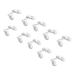 Beavorty 1 set 5 pair of soft silicone-nose pads holder clear glasses nasal cushion glasses replacement nose pads for glasses sunglasses small glasses pads pebbles.