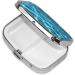 Swimming Pool Water Printing Pill Case | 2 Compartment Small Pill Box & Travel Organizer - Perfect Gift for Travel & Pocket - Buy Online on GoSupps.com