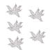 minkissy Comb bridal comb Snowflake Bridal Hair bridal headpieces for wedding rhinestone women hair winter wedding decor silver clips for hair wedding hair clips bride alloy leaf Wedding