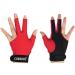 CUESOUL Billiard Gloves - Left/Right Hand Microfiber for Pool & Snooker - Red - Optimal Grip & Comfort - Buy Online on GoSupps.com