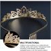 FRCOLOR 1pc Decorative Rhinestone Dress Accessory Princess Headband Shiny Crystal Crowns Party Women Bride Exquisite Comb Girls Trend Bridal Prom Party Baroque Shining Gold Plastic Tiara Small 15x3cm Golden - Buy Online on GoSupps.com