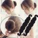 Magic Donut Bun Maker with Pearl Beads - Foam Sponge Hair Styling Tools & Accessories for Women & Girls - 3 Pieces (Black) - Buy Online on GoSupps.com