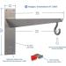 Braax Hangtec Tetrahedron HT-2A09 | Stainless Steel Wall Holder for Baskets Feeders Lanterns & More - International Shipping Available - Buy Online on GoSupps.com
