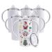 OKBA 6 Pack 12 OZ Sublimation White Blank Straight Sippy Cup Toddler Insulated Stainless Steel Travel Mug Water Bottle with Handles for Kids and Children with Screw-ON LIDS 12 OZ Sublimation Sippy Cup* 6Pack