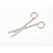 Curved scissors pointed - blunt variant length 14 cm stainless steel