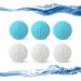 Wohlstand 6 pieces dryer balls for tumble dryers dryer balls dryer ball dryer ball washing ball for fluffy clothes cleaning household laundry reusable