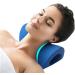 Neck Relaxer Neck Pillow Portable Cervical Traction Pillow Ergonomic Traction Neck Support Pillow for Neck Pain Relief (Color : Blue)